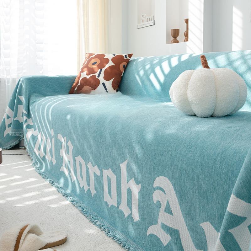 Nordic Sofa Cover Cloth Four Seasons Universal High-Grade Ins Style Sofa Towel Thickened Chenille Sofa Cover