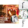 Christmas Sock Holder With Adjustable Non Slip Metal Hooks For Fireplace Decor