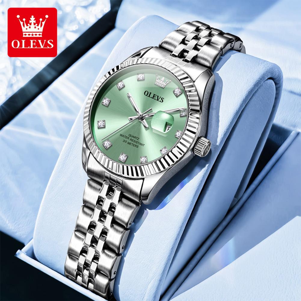 OLEVS Elegant Ladies Watch Luminous Waterproof Date Wristwatch For Woman Quartz Women's Watches