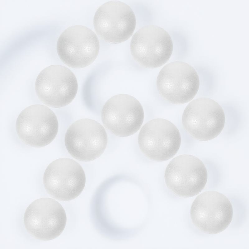 4 7 8 10CM White Polystyrene Craft Balls for DIY Wedding Party Decoration Round Foam Supplies