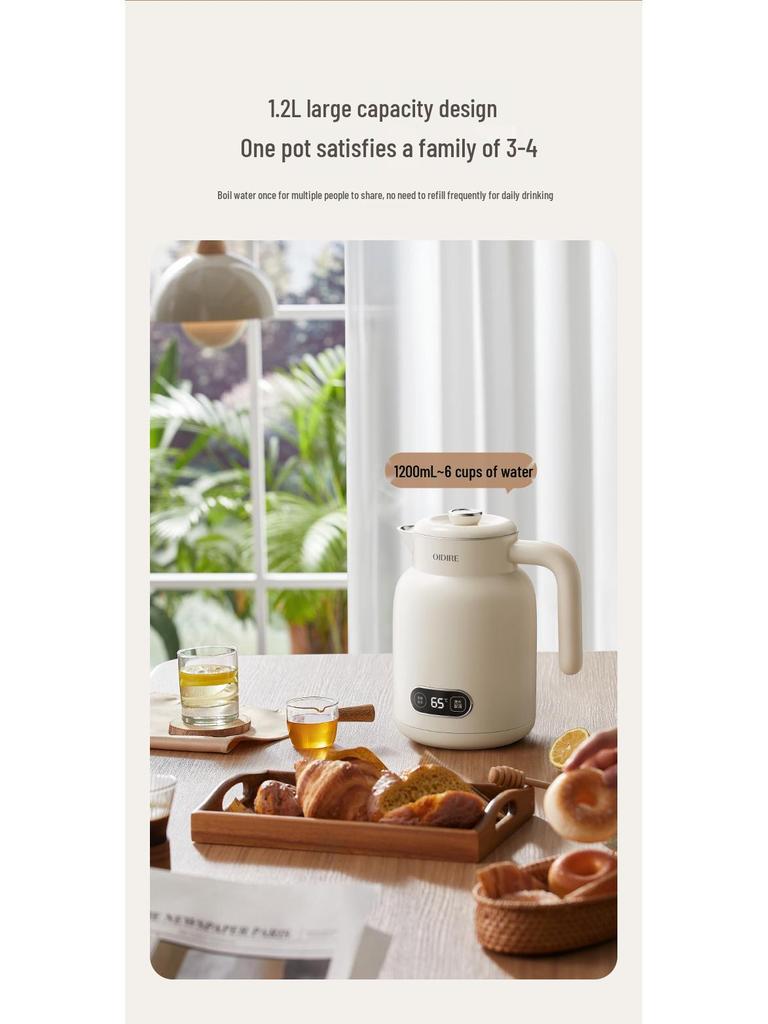OIDIRE Smart Electric Kettle: 316 Stainless Steel, Thermostatic, Automatic Heat Preservation, Ideal for Brewing.