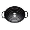 Le Creuset Signature Cocotte Oval 25cm Cast Iron Enamel Matte and Oven Compatible Japanese Pot, Black, Gas, Induction, [Official Product]