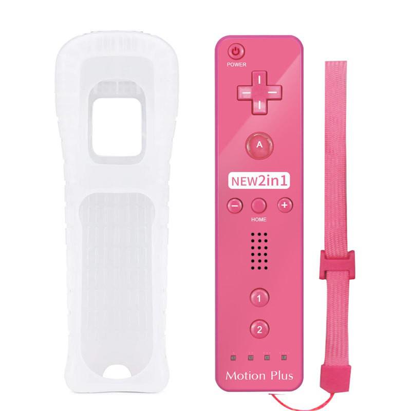 Neutral Style Wii Wireless Game Controller with Straight and Curved Handles and Built-in Accelerator