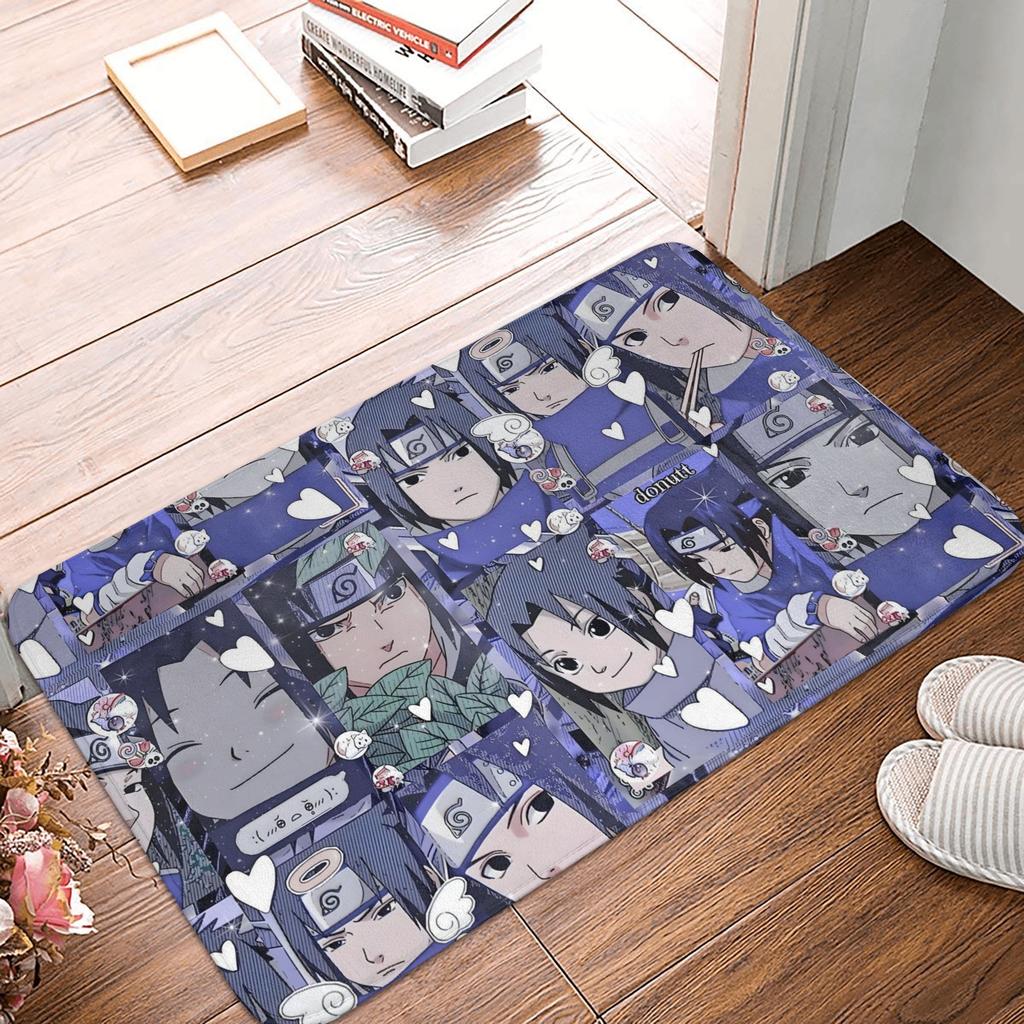 Anime Narutos Uzumaki Itachi Door Floor Bathroom Kitchen Mat Anti-Slip Indoor  Doormat Living Room Entrance Carpet Rug
