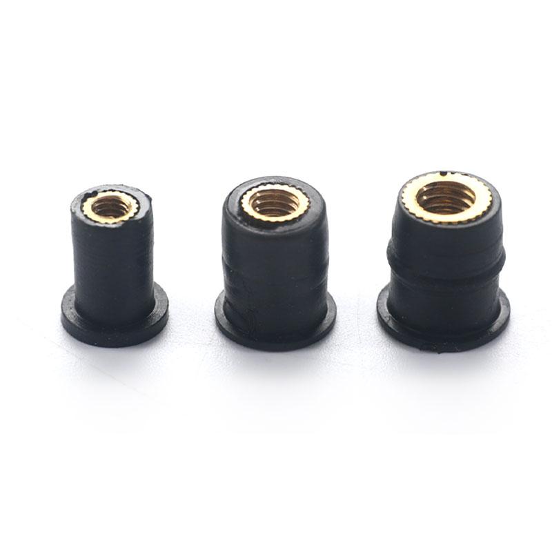 10Pcs Motorcycle For M4/M5/M6 Rubber Well Nuts Riding Accessories Fastener Goods