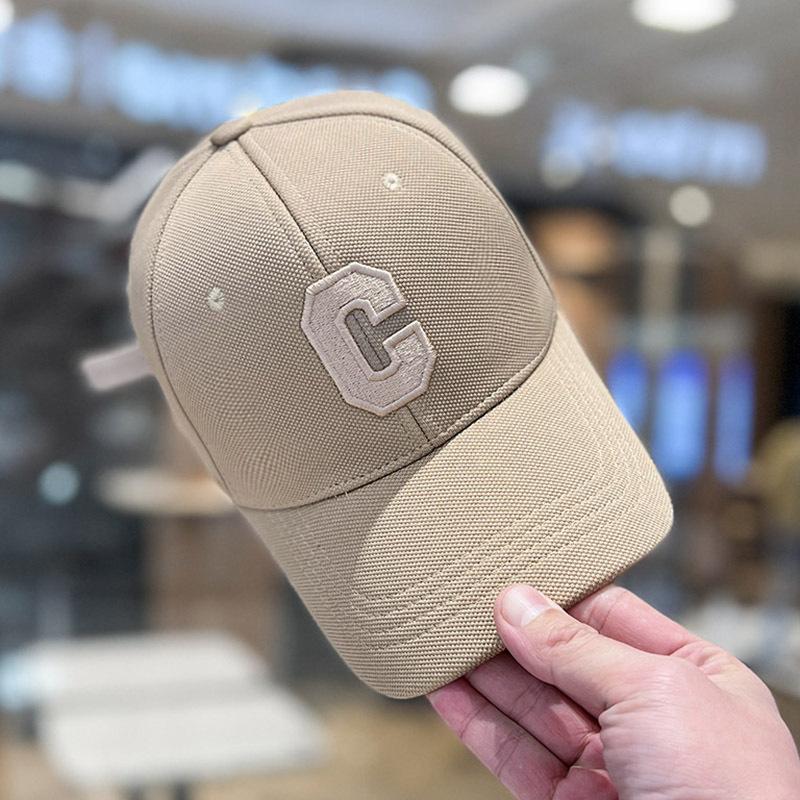 Hat Women's New Baseball Cap C Letter Spring and Autumn Trend Versatile Sunscreen Shade Cap Spring and Summer