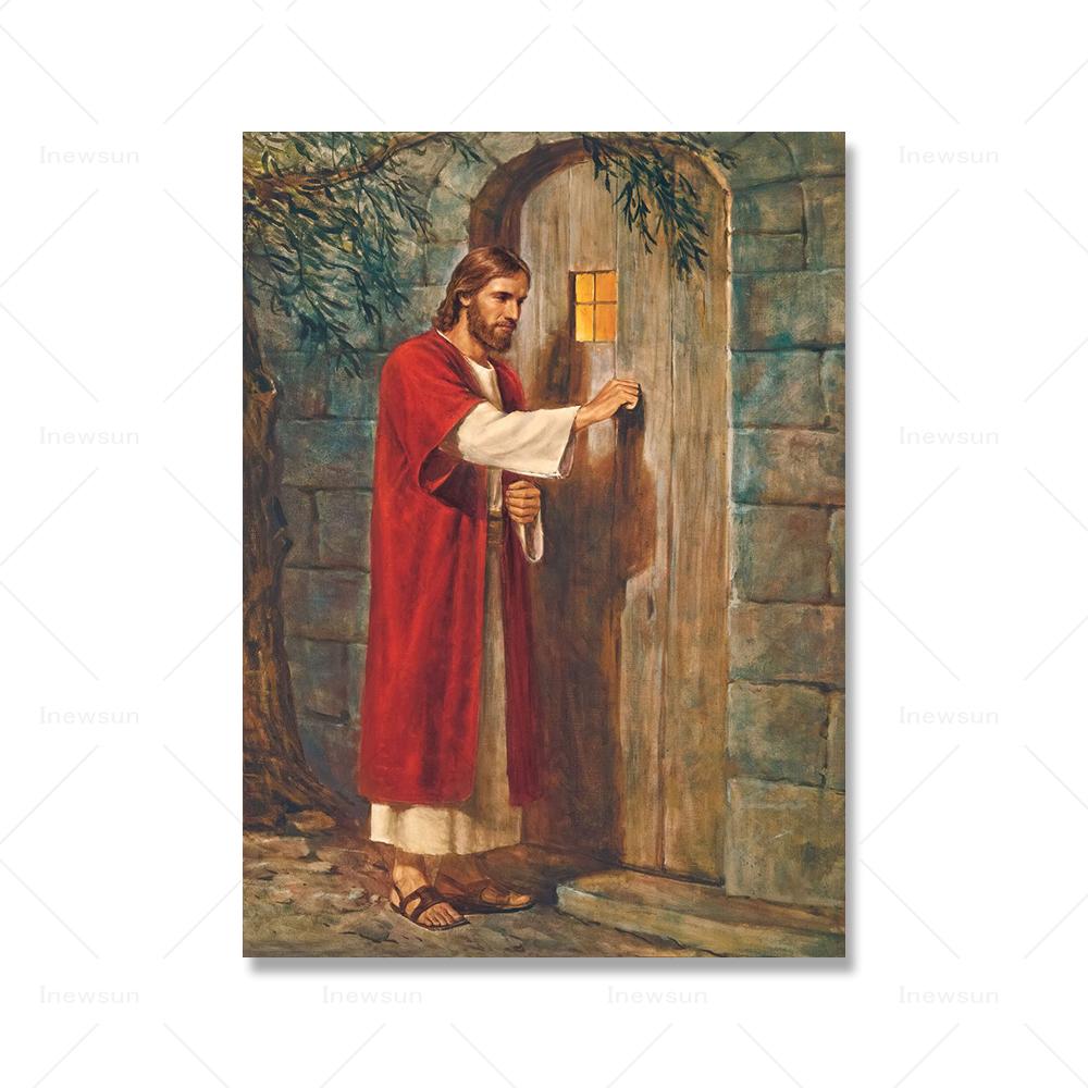 Christ Religious Belief Series Jesus Canvas Painting Poster Print Wall Art Pictures For Room Church Home Decoration Vintage