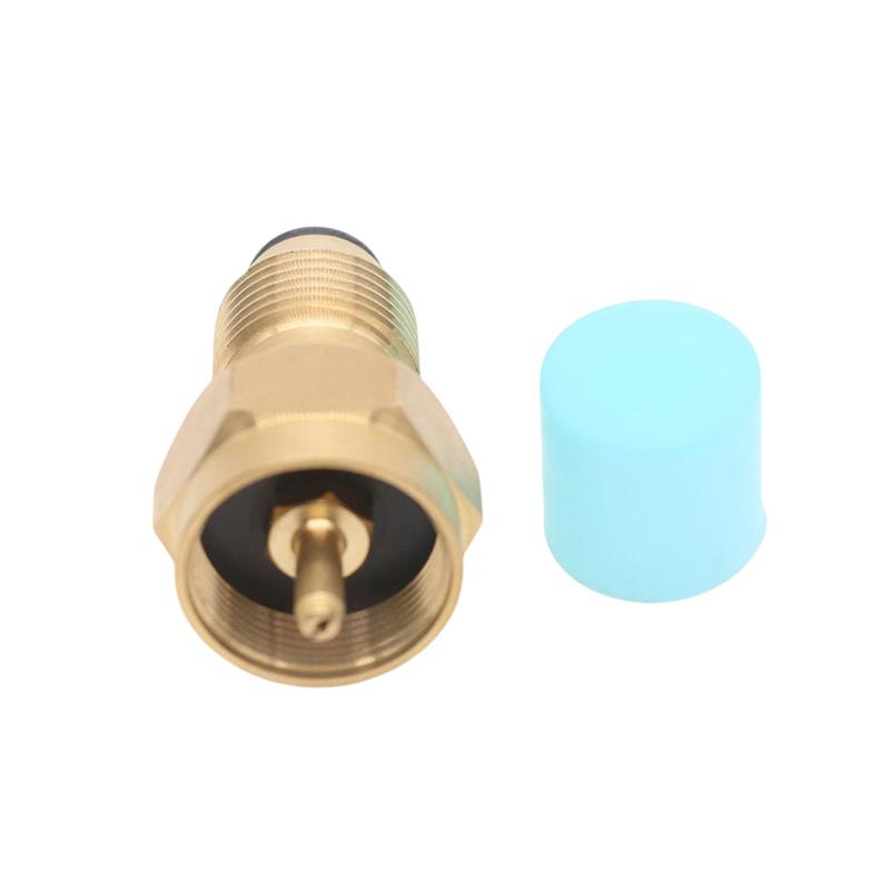 Propane Tank Refill Adapter Gas Cylinder Canister Filler Coupler Brass Accessories For 1Lb Small Cylinders