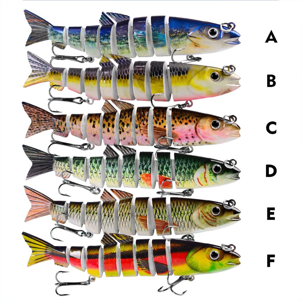 Plastic Multi Jointed 12.5cm 21.5g Lures Artificial Wobbler Fishing Hard Bait