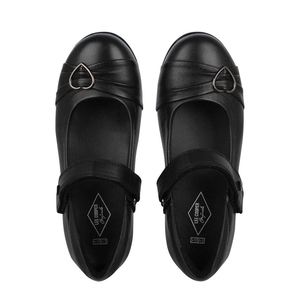 Lee Cooper Girls Loreto Classic Leather Flat School Shoes