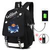 Backpack Anime, Genshin Surrounding Large Capacity Student School Bag Outdoor Travel Bag