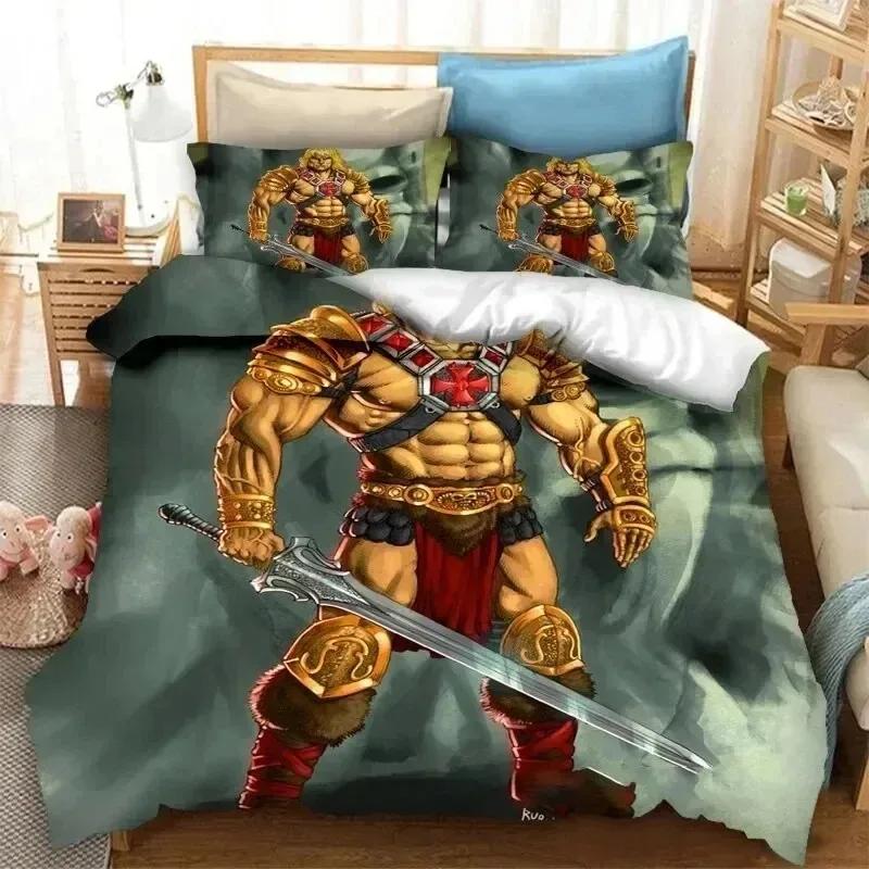 He Man And The Masters Of The Universe Duvet Cover Bedding Set Double Twin Full Queen King Adult Kid Bedclothes Quilt Cover