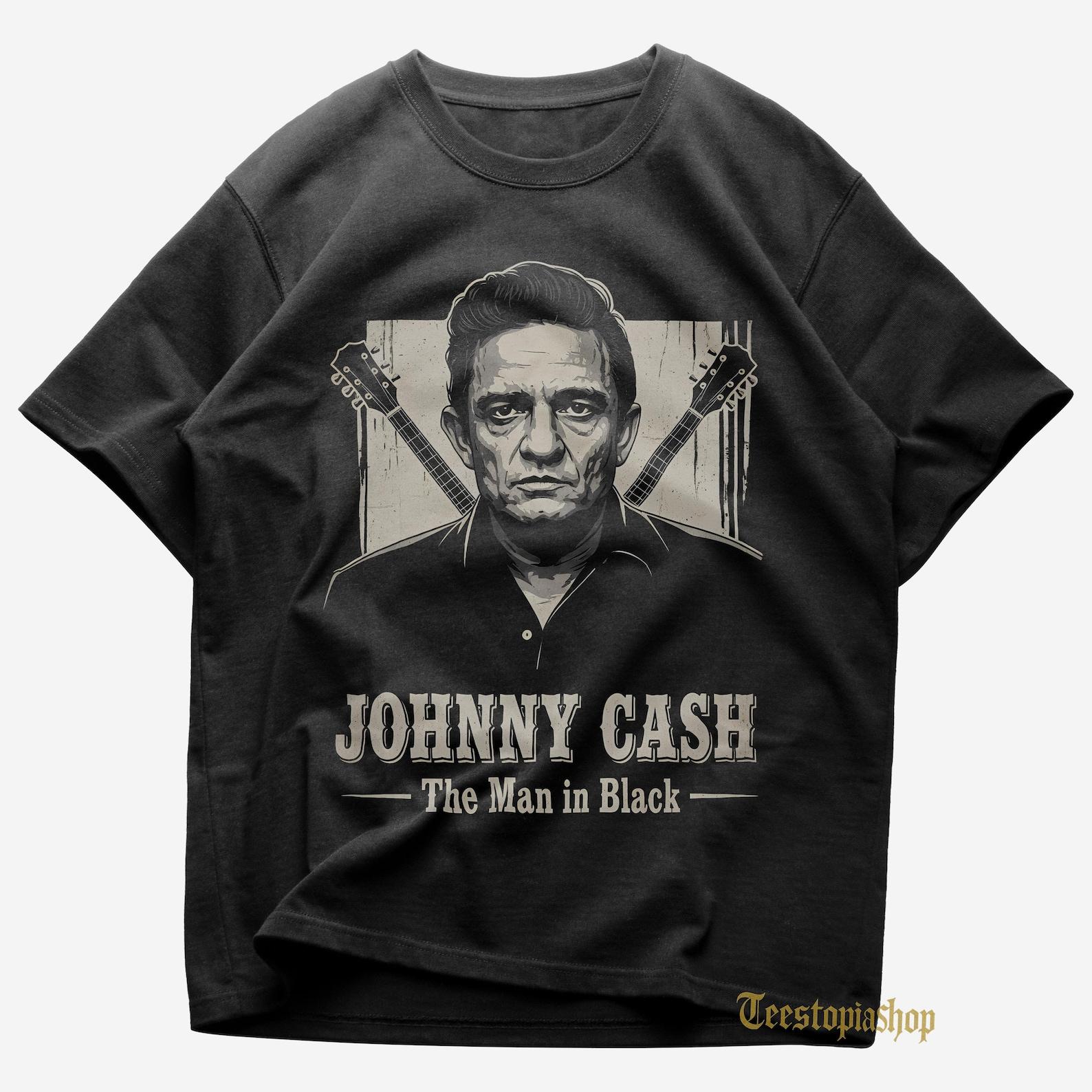 Johnny Cash T shirt - Country Rock Shirt - At Folsom Prison Shirt - Johnny Cash Ring of Fire - Johnny Cash Merch - Unisex Rock Apparel 2XL