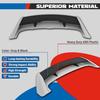 Roof Spoiler Compatible with 20122018 Ford Focus Hatchback Models Rear Wind Spoiler Plastic Gray Black Painted for Enhanced Aer