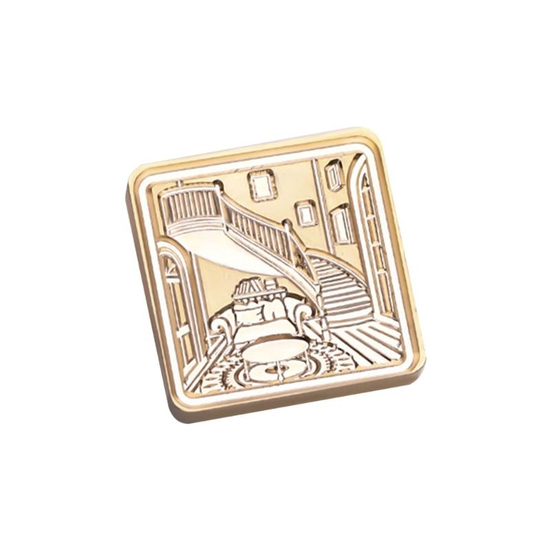 Siegellack Stempel Kopf für Dichtung Umschlag Hochzeit Einladung DIY Scrapbooking, Haus Muster Wachs Dichtung Stempel Kopf X3UC