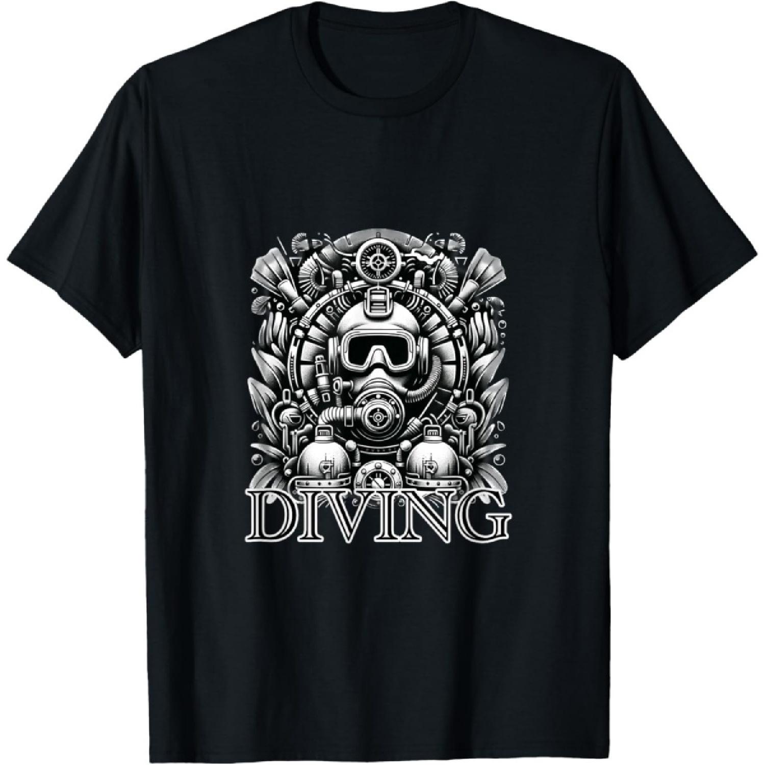 Divers dive in the underwater world T-Shirt S