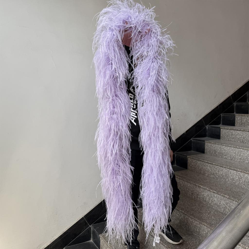 DIY Weißer STRAUSSENFEDER boa 1 6 10 15 35lagig Straußenfeder boa Besatz Tanzkleid Hochzeit Basteln Halloween Kundenspezifische Lieferung auf Lager