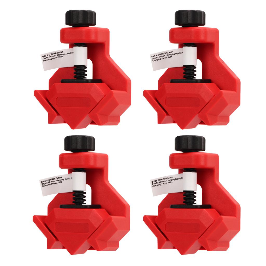 4PCS Right Angle Clamp Spring Load 90 Degree Corner Clip for DIY Woodworking Furniture Maintenance