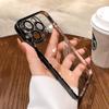 Suitable for Apple 16 Phone Cases, Electroplated with Lens Film, Iphone15Promax Transparent Case, 13/14 Full Package, Simple and Easy