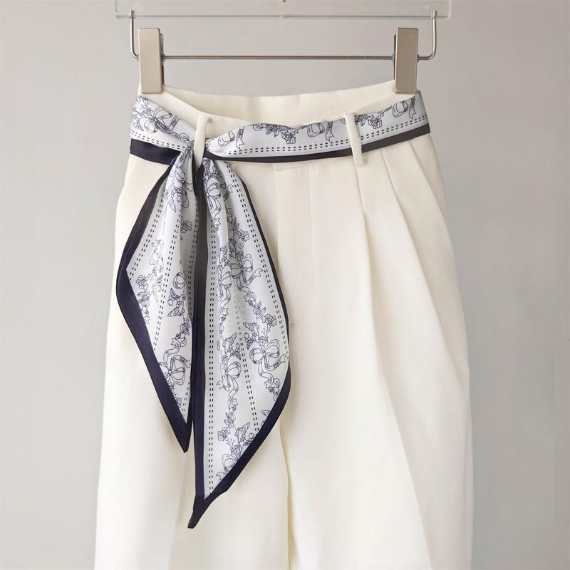 Versatile Silk Scarf/Belt Accessory for Women - 2025 Design, Perfect for Neck or Waist, Trendy with Jeans
