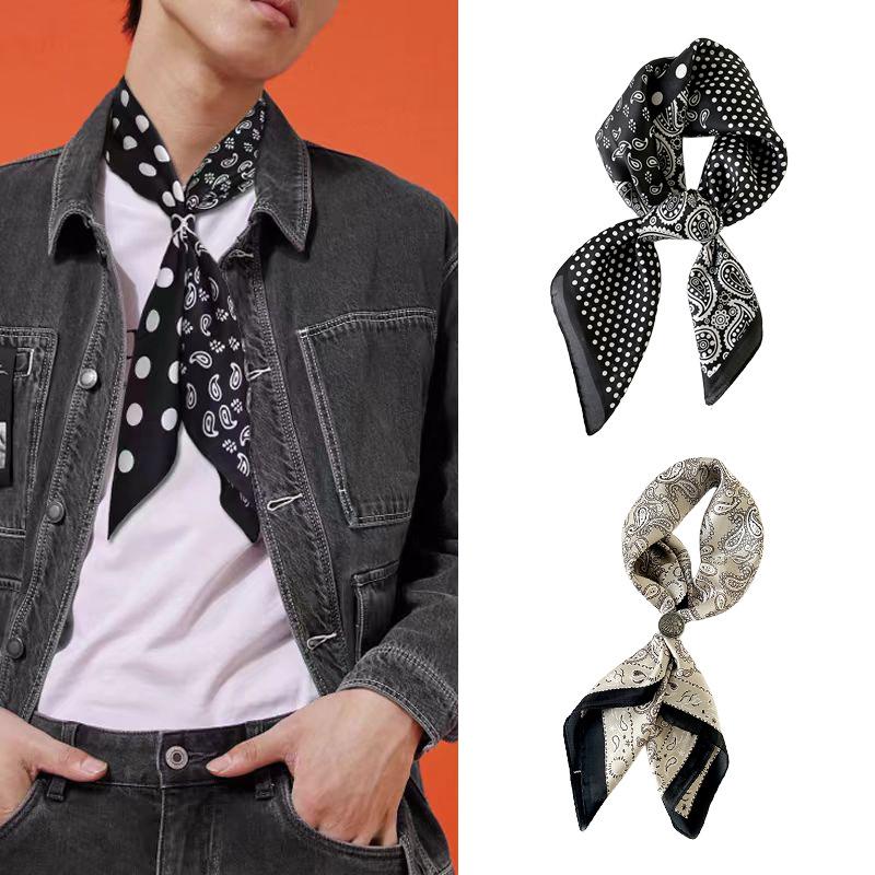 

Звездный шелковый шарф, высококлассный, модный мужской, горячо продаваемый, ретро, пейсли, цветок кешью, атласный квадратный набор шарфов