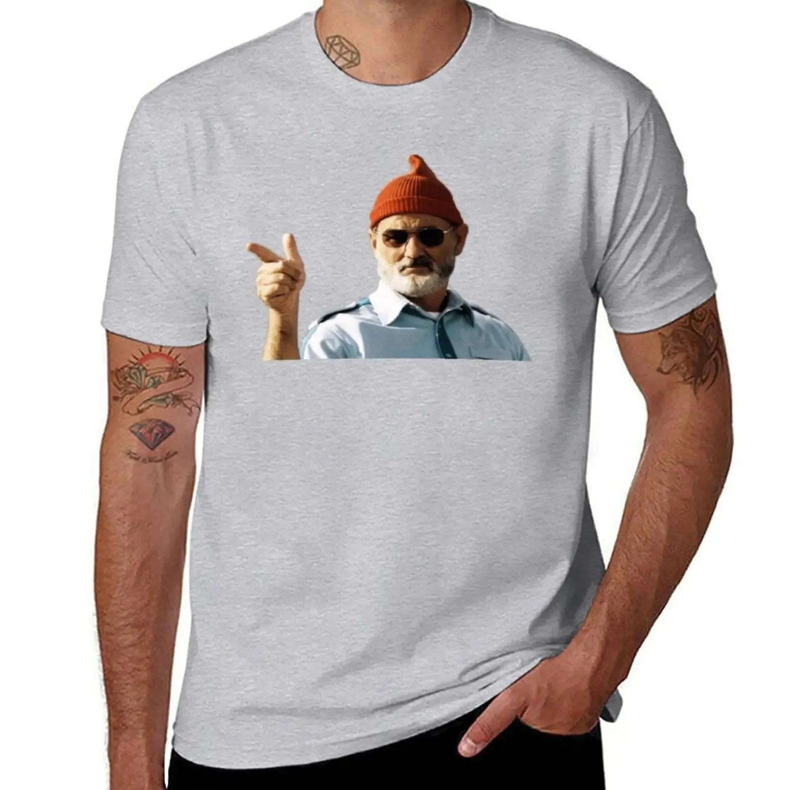 Bill Murray The Life Aquatic non pixel TShirt blacks summer clothes heavyweights mens graphic tshirts big and tall S