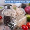 432pcs Spice Labels - Black, 1.4in Round, Waterproof, Preprinted & Blank for Jars, Caps & Organizers