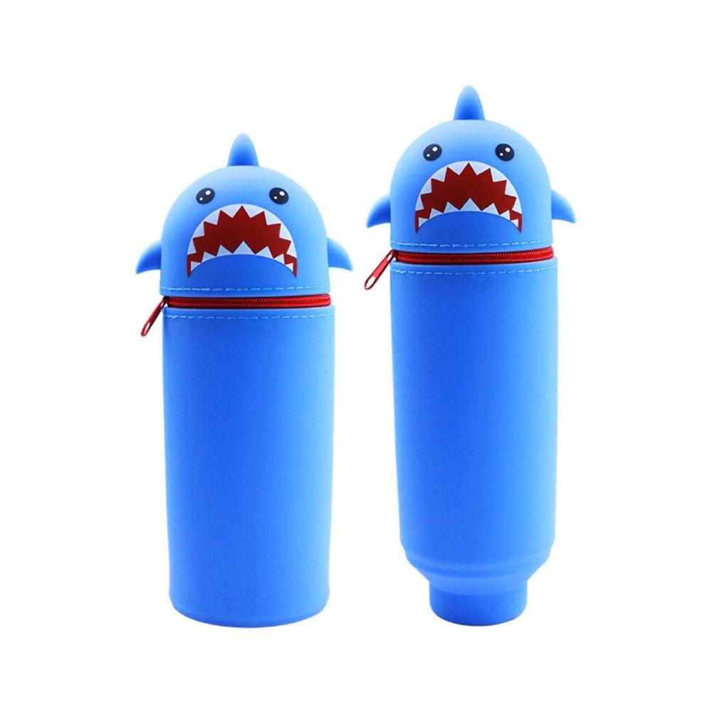 1pc Foldable Pencil Case Silicone Pen Box Cute Pen Container  for Students