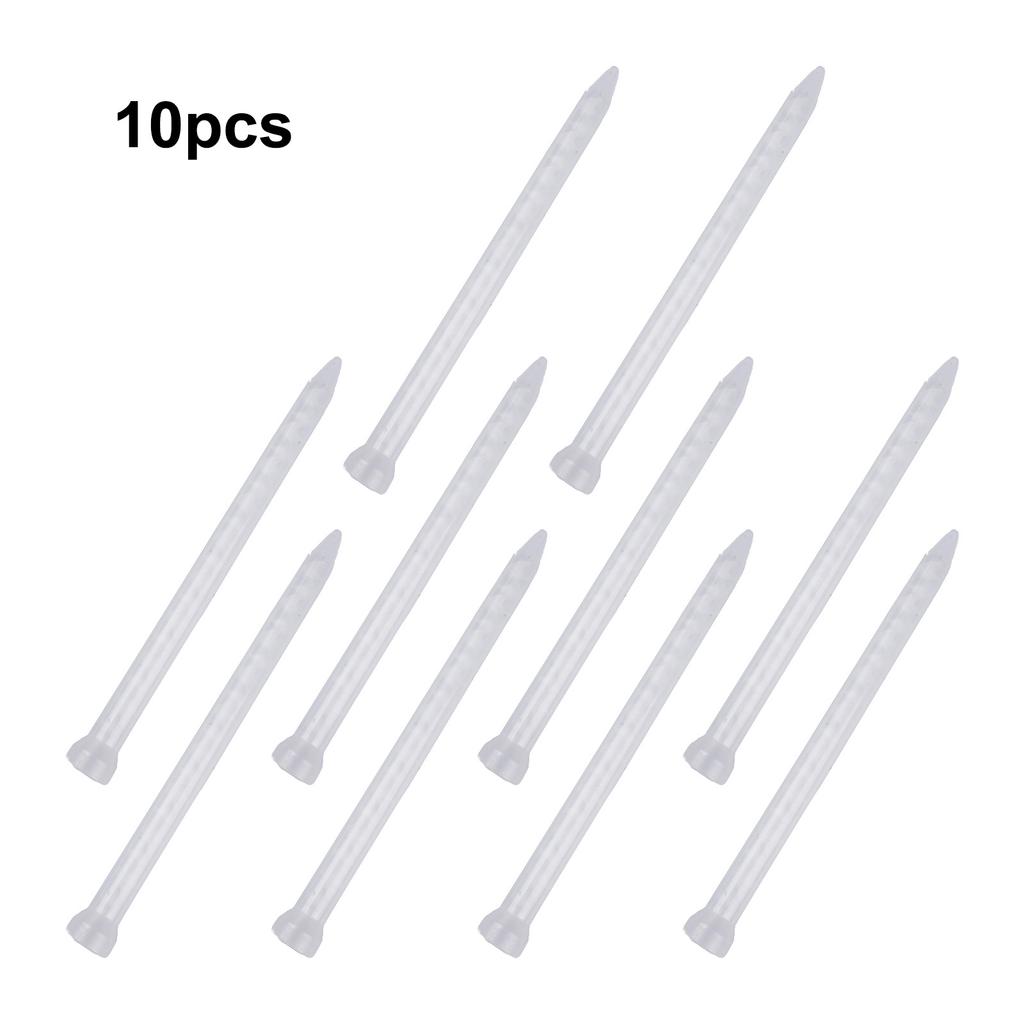 10PCS 10-18 AB Mixing Nozzle with Transparent Cover and Pointed Tip for Precise Dispensing of Two-Part Adhesives and Sealants