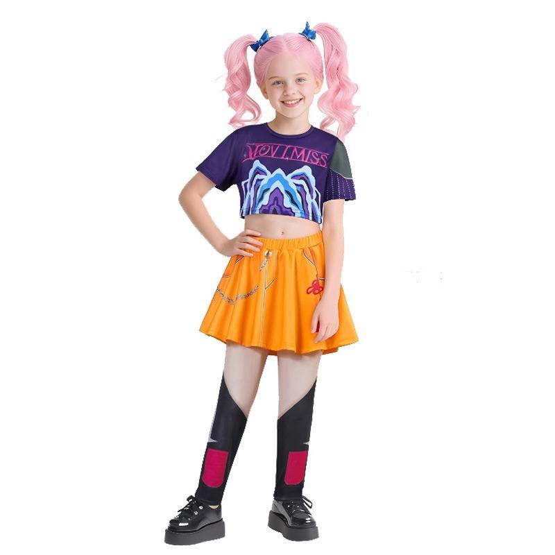 Hexenjagd Gruppe Hexenkostüm Rumi Zoe Mira Koreanischer Wellen Mädchengruppe K-Pop Kinder Kinderkleidung neu weiblich