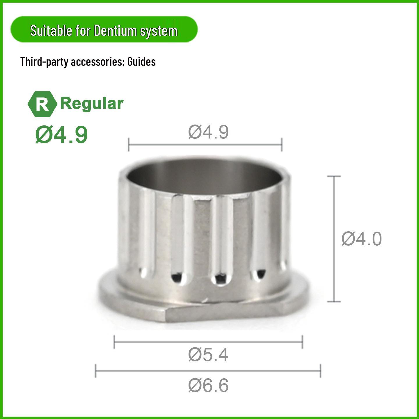 Drill Bit for Dentium Implant Guide Sleeve Fixation, Titanium, 4.9