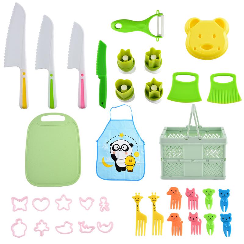 Montessori Kids' Safe Kitchen Utensils & Baking Toys Set