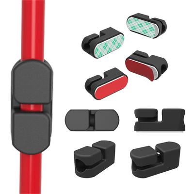 10Pcs Cable Clips Cable Holder Multipurpose Cable Management Cable Organizer Set with Adhesive Secured Base for Desk