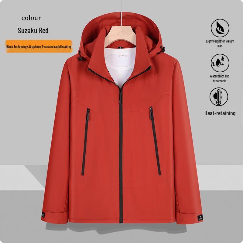 Autumn/Winter Windproof Waterproof Warm Jacket for Mountaineering, Fishing, Cycling, and Workwear with Custom Embroidery and Logo Options
