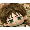 20cm Anime Eren Stuffed Cotton Doll Cute COS Attack On Titan Dress-up with Ears Plush Toys for Fans Children's Collectible Gifts