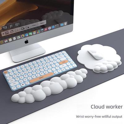 Wolken-Tastatur-Handballenauflage & Mauspads - Silikonleder-Handgelenkstütze