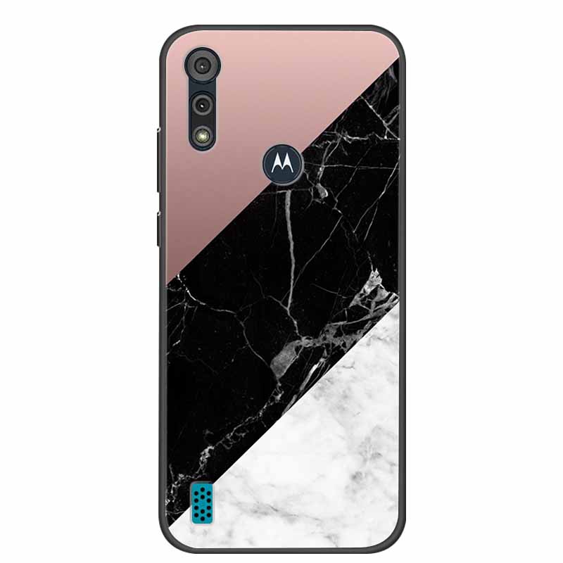 Phone Case for Motorola Moto E6i / E6s 2020 Shockproof Soft Silicone TPU Back Cover for Moto E6s 2020 E 6S 6i Cases Marble Print