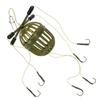 In-Stock Iseama Line Fishing Rig: 4-Fork Grass Carp Cage with Bighead Monster Hook, Flip Board, and Hanging String Hook