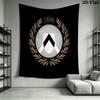 Udinese Calcio logo Wall Hanging Printed Fabric Blanket Decorative Tapestries for Bedroom Living Room Home Decor