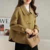 New Fashion Short Double-sided Velvet Double-sided Coat Loose Large Size Women's Clothing Autumn and Winter Foreign Wool Coat Women