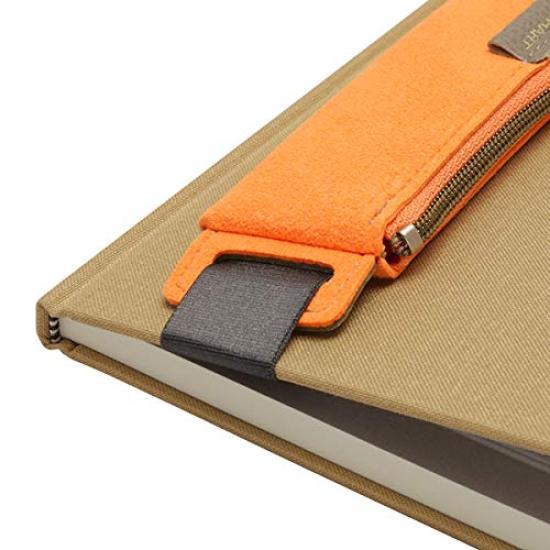 Color Chart Band Pencil Case A5 Lantern Traveler's (73 Cherry)