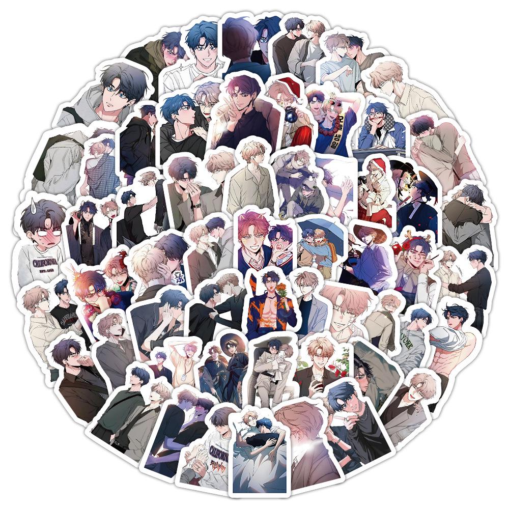 100 Korean Manga Sticker Sheets: Waterproof, Perfect for Journals, Water Bottles, and Phones