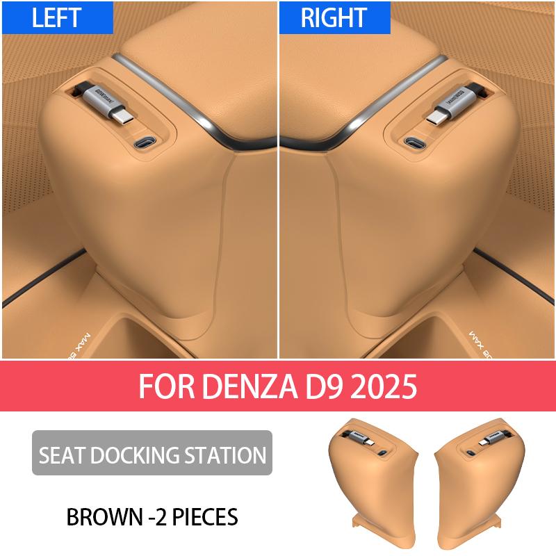 For DENZA D9 2025 2025 Fast Charging Docking Station Storage of the Charging Cable for the Second-row Seats Interior Accessories