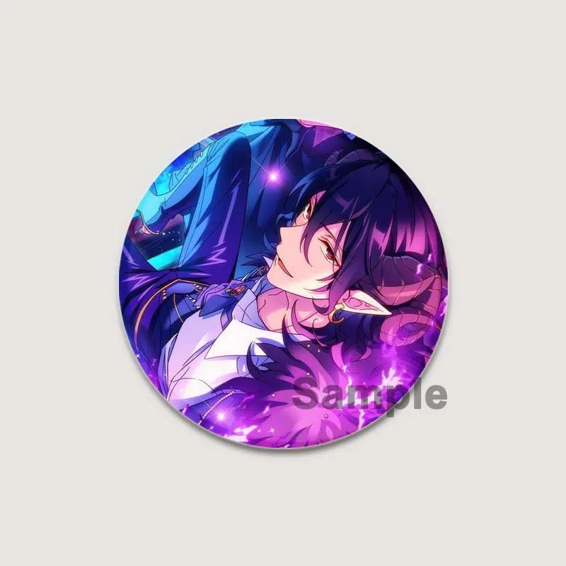 32/44/58mm Anime Ensemble Stars Pins Cartoon Characters Rei Sakuma Badge Handmade Brooches Breastpin for Backpack Clothes Gift Accessory