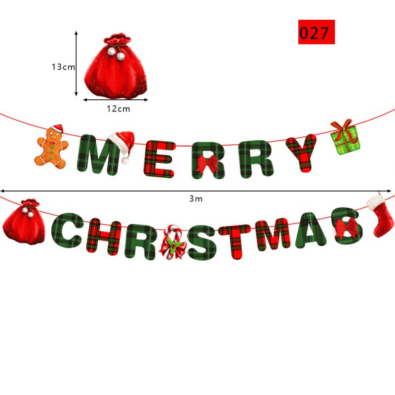 Cartoon Christmas Flags Holiday Decorations Christmas Ornaments Christmas Decorations For Home
