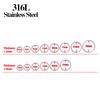 10pcs Stainless Steel Hoop Earrings Nose Ring for Women Piercing White Zircon Body Jewelry Round Nose Ring