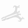 10pcs Folding White Plastic Plate Holders Dish Picture Frame Decorative Display Stand Rack