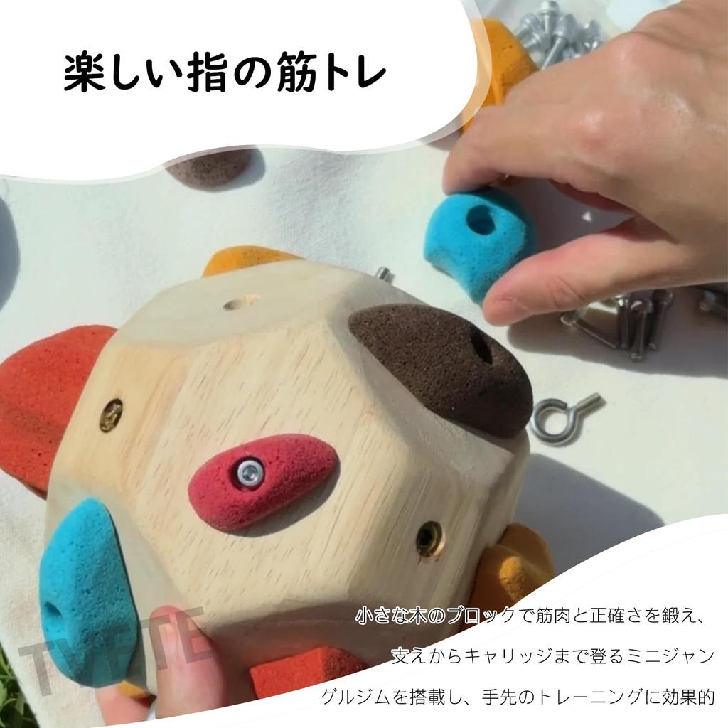 TVETE Block Bouldering Training Rock Block Climbing Ball D Rock Climbing Training Ball Strength and Precision Finger Training Tool Hand Strengthening