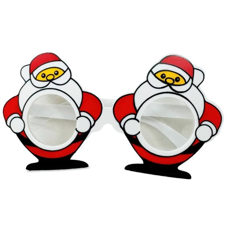 Creative Santa Beard Spectacles Glasses Frame for Christmas Celebration and Themed Event Cartoon Eyeglasses Eyewear