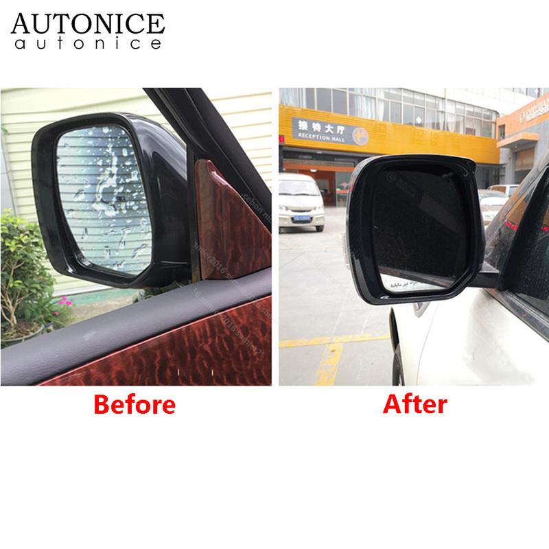 ABS Black Side Door Mirror Cover Rain Visor Guard Fit For Nissan Patrol Y62 Armada Infiniti QX80 QX56
